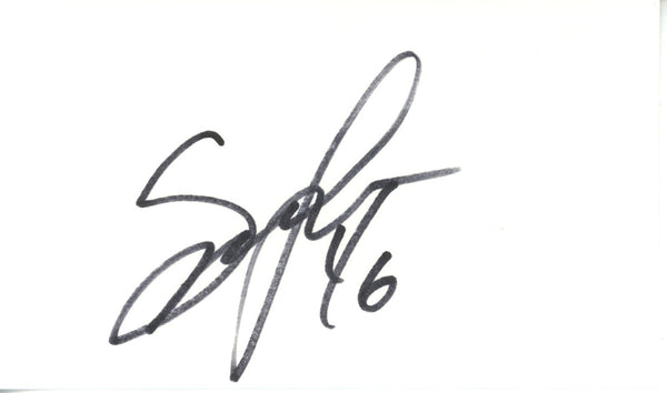 Spencer Larsen Autographed Denver Broncos Index Card Beckett 45391