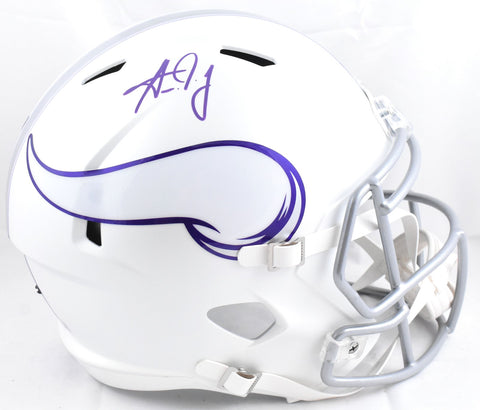 Aaron Jones Autographed Minnesota Vikings F/S Alt 24 Speed Helmet-Beckett W Holo