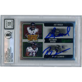Ed Reed Ray Lewis Autographed 2021 Panini Score 302 Slabbed Card Beckett 50355