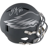 Brian Dawkins Autographed Philadelphia Eagles F/S Slate Helmet Beckett 49100