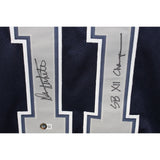 Danny White Autographed Pro Style Blue Jersey Insc. Beckett 44382