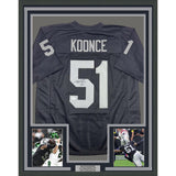 Framed Autographed/Signed Malcolm Koonce 35x39 Las Vegas Black Jersey JSA COA