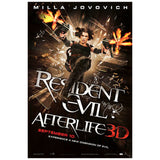 Milla Jovovich Autographed 2010 Resident Evil Afterlife Original 27x40 DS Poster
