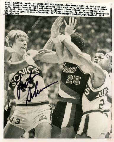 Jack Sikma Autographed Signed 8x10 Wire Photo Seattle Supersonics MCS 70265