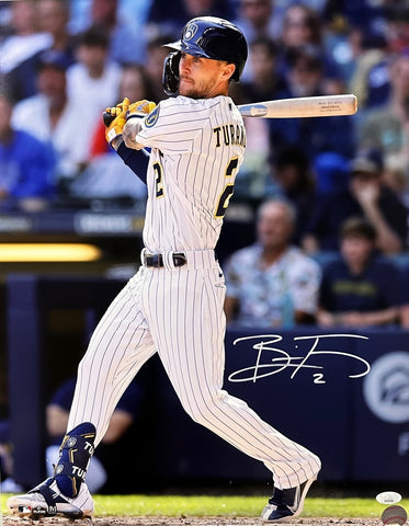 Brewers Infield Prospect BRICE TURANG Signed 16x20 Photo #2 AUTO - JSA