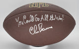 Chris Berman Signed/Autographed & Inscribed Wilson NFL Football ESPN BAS 212308