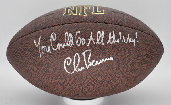 Chris Berman Signed/Autographed & Inscribed Wilson NFL Football ESPN BAS 212308