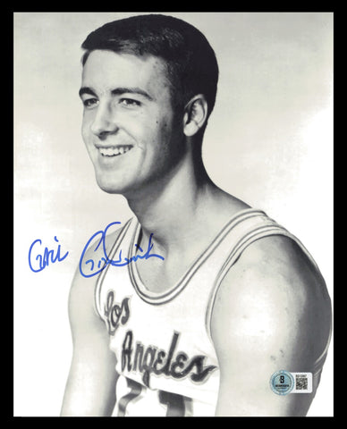 Gail Goodrich Autographed 8x10 Photo Los Angeles Lakers Beckett BAS QR #BS12887