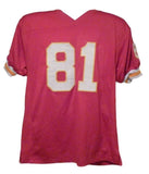 Tony Moeaki Autographed/Signed Pro Style Red XL Jersey 12437