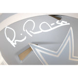 Michael Irvin Autographed Dallas Cowboys Slate Mini Helmet Beckett Witness 51764