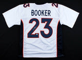 Devontae Booker Signed Denver Broncos White Jersey (Beckett Hologram)