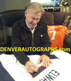 John Elway Autographed/Signed Denver Broncos Size XL White Jersey BAS 22888