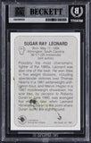 Sugar Ray Leonard Authentic Signed 1991 All World #24 Card BAS Slabbed