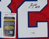 TreVeyon Henderson Signed New England Patriots Jersey (JSA COA) 2025 2nd Rnd Pck