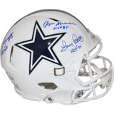 Pearson/Staubach/Dorsett Signed Dallas Cowboys '22 Alt Helmet HOF BAS 43393