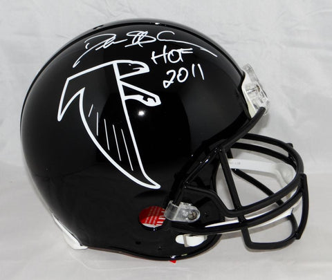 Deion Sanders Signed Falcons F/S ProLine 90-02 TB Helmet w/ HOF- JSA W Auth *Wh