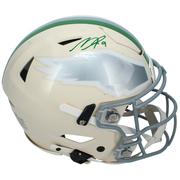 Makai Lemon Autographed Eagles RETRO Speedflex Authentic Helmet Beckett