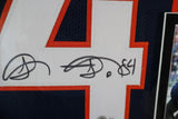 Shannon Sharpe Autographed Denver Broncos Navy Jersey Deluxe Framed Beckett COA