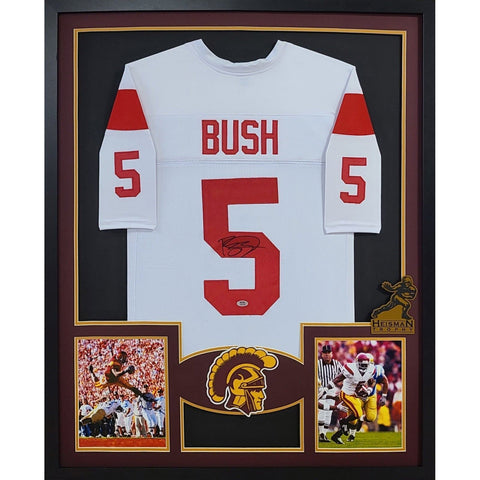 Reggie Bush Autographed Signed Framed USC Heisman Jersey PSA/DNA