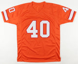 Mike Alstott Signed Tampa Bay Buccaneers Creamsicle Throwback Jersey (Beckett)