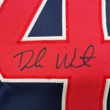 Autographed/Signed Deshaun Watson Houston Blue Color Rush Jersey BAS COA