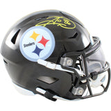 Hines Ward Signed Pittsburgh Steelers Mid-Size Midi Helmet Beckett WIT 58596