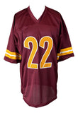 Jacory Croskey-Merritt Washington Signed Burgundy Football Jersey BAS