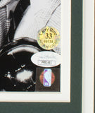 Larry Bird Signed Framed 8x10 Boston Celtics Celebration Photo JSA