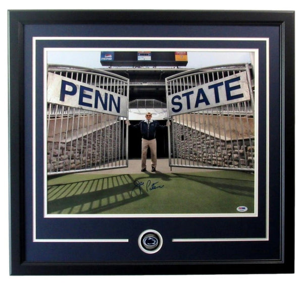 Joe Paterno Signed/Autographed 16x20 Photo Penn State Framed PSA/DNA 203312
