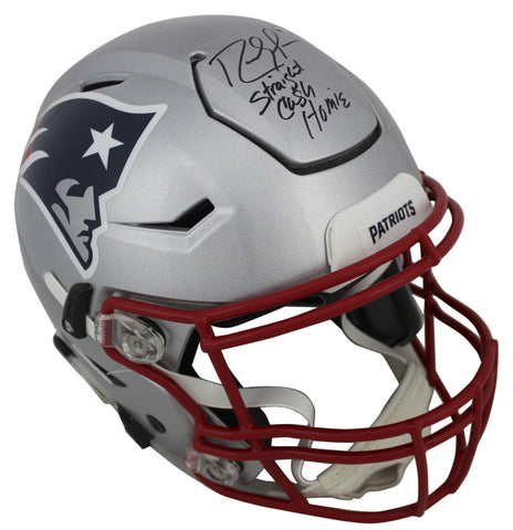 Patriots Randy Moss "Straight Cash Homie" Signed Speed Flex Full Size Helmet BAS