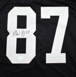 Michael Mayer Autographed Black Pro Style Jersey - Beckett W Hologram *Black