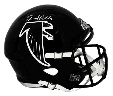 DESMOND RIDDER SIGNED ATLANTA FALCONS FULL SIZE BLACK THROWBACK HELMET BECKETT