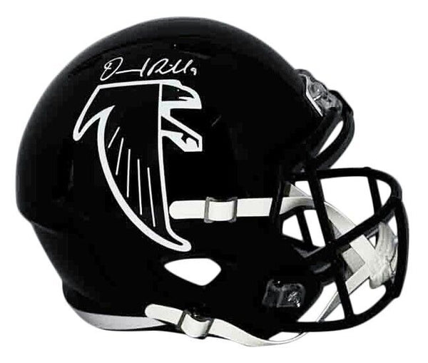 DESMOND RIDDER SIGNED ATLANTA FALCONS FULL SIZE BLACK THROWBACK HELMET BECKETT