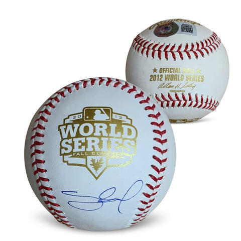 Pablo Sandoval Autographed 2012 World Series Signed Baseball Beckett COA + Case