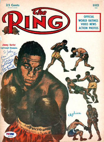 Jimmy Carter Autographed The Ring Magazine Cover "To John" PSA/DNA #S47502