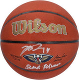 Brandon Ingram Pelicans Signed Wilson Team Logo Basketball "Geaux Pelicans" Insc