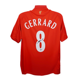 Steven Gerrard Signed Liverpool FC Home Soccer Jersey #8 with Beckett COA