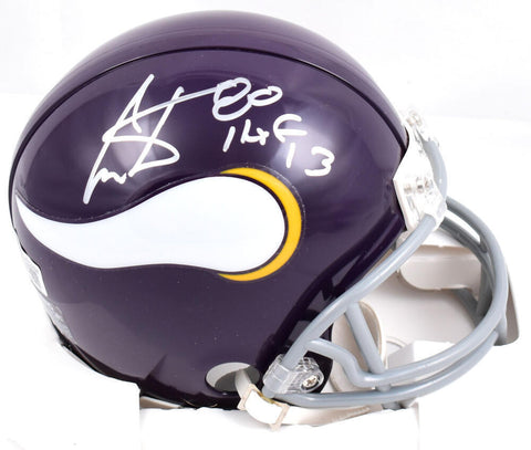 Cris Carter Autographed Minnesota Vikings 61-79 Mini Helmet w/HOF-Beckett W Holo