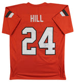 OK State Tyreek Hill Authentic Signed Orange Pro Style Jersey JSA Witness