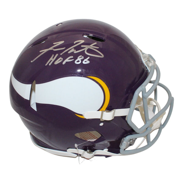 Fran Tarkenton Signed Minnesota Vikings Authentic TB Spd Helmet Beckett 44015