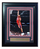 Allen Iverson Signed Framed 8x10 Philadelphia 76ers Dunk Photo JSA ITP