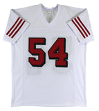 Fred Warner Signed White Pro Style Jersey w/ Dropshadow & Silver Sig BAS Witness