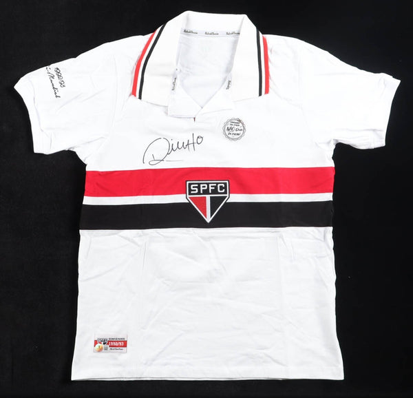 Dinho Signed Sao Paulo Brazil FC Jersey (Beckett) aka Edi Wilson Jose dos Santos