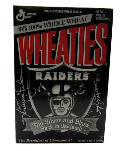 Ken Stabler/Daryle Lamonica Dual-Signed/Autographed Wheaties Box JSA 204893
