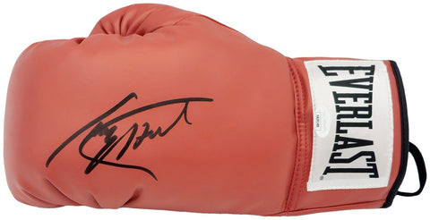 Larry Holmes Autographed Signed Red Everlast Boxing Glove LH JSA