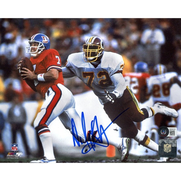 Dexter Manley Autograped/Signed Washington Redskins 8x10 Photo Beckett 47695