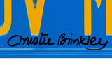 CHRISTIE BRINKLEY AUTOGRAPHED VACATION LICENSE PLATE BECKETT BAS WITNESS 234412