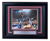 Jacob Fatu Signed In White Framed 8x10 WWE Photo PSA/DNA