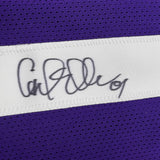 Autographed/Signed Carl Eller Minnesota Purple Football Jersey JSA COA