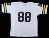 Jake Butt Signed White Michigan Wolverines Jersey (Beckett COA) Starting T.E.